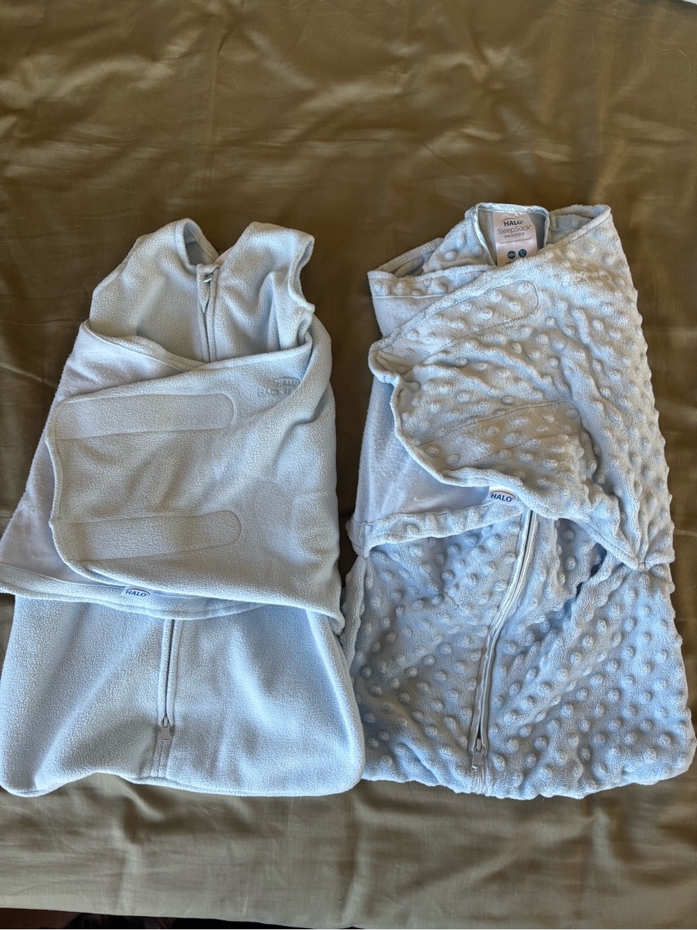 HALO SleepSack Fleece Swaddles - Set of Two